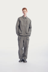UNISEX ZIPPER POCKETS SHIRT JACKET