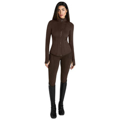 AZTEC DIAMOND MOCHA CORE FITTED JACKET