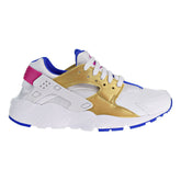 Nike Huarache Run (GS) Big Kids Shoes White/Metallic Gold/Racer Blue