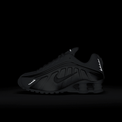 Big Kids' Nike Shox R4 "White Metallic Silver'
