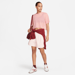 Women's Nike Air Printed Mesh Short-Sleeve Crop Top