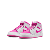 Big Kids' Air Jordan 1 Mid "Fire Pink"