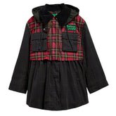 BARBOUR X GANNI TARTAN PEPLUM WAXED JACKET
