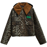 BARBOUR X GANNI LEOPARD PRINT WAXED ANORAK