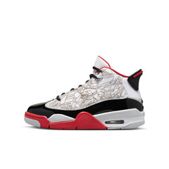 Big Kids' Air Jordan Dub Zero "White Varsity Red"