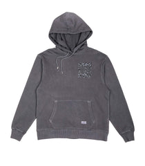 Stampd Tumbled Shadow Leopard Gray Hooded Sweatshirt For Men