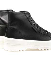 Superga 2341 Alpina Boot In Nappa Black Woman
