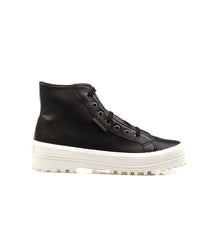 Superga 2341 Alpina Boot In Nappa Black Woman