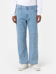 Dickies Double Knee Denim Jeans Light Wash Unisex Pants