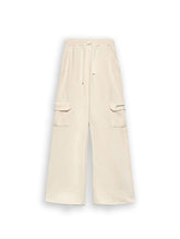 Hinnominate Palazzo Latte Women's Cargo Tracksuit Pants