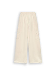 Hinnominate Palazzo Latte Women's Cargo Tracksuit Pants