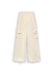 Hinnominate Palazzo Latte Women's Cargo Tracksuit Pants