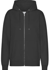 Colorful Black Zip Up Hoodie