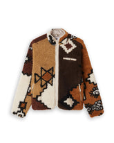 Obey Moroccan Rug Sherpa Jacket Brown