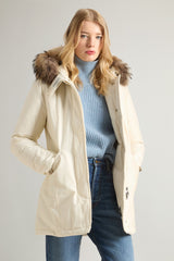 Woolrich Arctic Parka In Ramar Cloth Milk