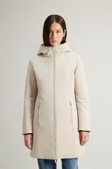 Woolrich Firth Parka In Tech Softshell Sand