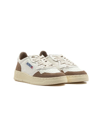 Autry Medalist Low Goat White Brown Men's