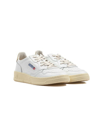Autry Autry Medalist Low Leat White Beige Men