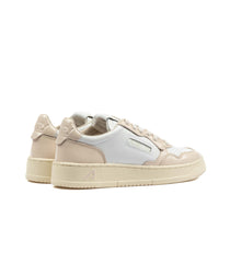 Autry Medalist Low Glossy White Pink Women