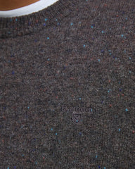 Barbour Men's Tainsbury Mottled Brown Sweater