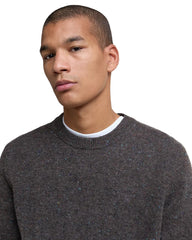 Barbour Men's Tainsbury Mottled Brown Sweater