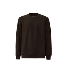 C.P. Company Felpa Girocollo Diagonal Raised Con Lente Manica