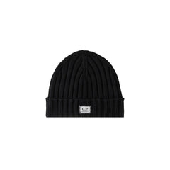 C.P. Company Extrafine Merino Wool Logo Beanie