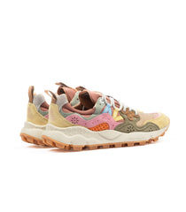 Flower Mountain Yamano 3 Suede Nylon Beige Brown Women
