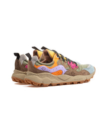 Flower Mountain Yamano 3 Suede Nylon Khaki Multicolor Women