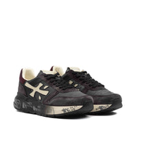 Premiata Mick 7719 Antracite Bordeau Nylon Pelle Uomo