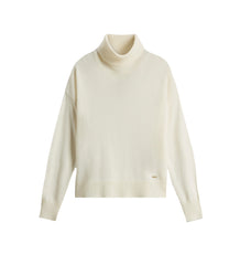 Woolrich Comfort Wool Cash Turtleneck Donna Latte