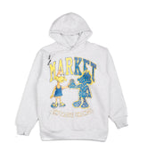 Market Dark And Light Bear Hoodie Gray Men