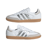 Women's Adidas Samba OG W "White Silver Metallic Grey"