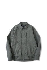 UNISEX ZIPPER POCKETS SHIRT JACKET