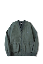 UNISEX FRONT POCKETS NYLON CARDIGAN