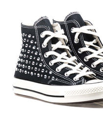 Converse Chuck 70 Canvas Ltd Crystal Swarosky Hi Black Full Crystals Black Womens.