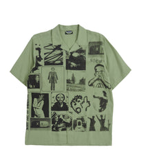 Pleasures Choices Green Printed Shirt