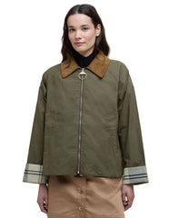 Barbour Catlin Showerproof Jacket Olive Green Women