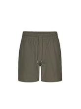 Organic Cotton Shorts with Green Elastic