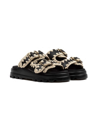 Mou Eva One Piece Slide Two Buckle Black