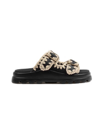 Mou Eva One Piece Slide Two Buckle Black