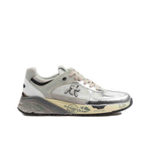 Premiata Mase 7402 Leather Mesh Silver Silver