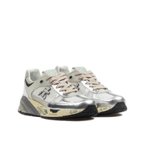 Premiata Mase 7402 Leather Mesh Silver Silver