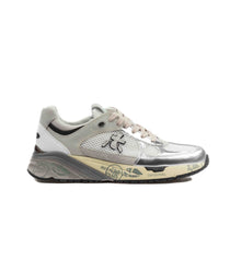 Premiata Mase 7402 Leather Mesh Silver Silver