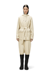 Rains Curve Short Jacket Cream