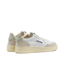 Autry Medalist Low Pelle Suede Bianca Beige Uomo