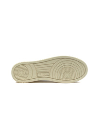 Autry Medalist Low Pelle Suede Bianca Marrone Uomo