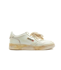 Autry Sup Vintage Low Woman Leather White