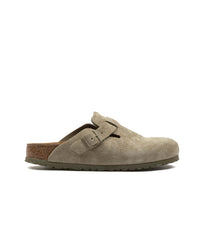 Birkenstock Boston Faded Khaki Suede Leather