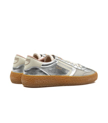 Puraai Vintage Vegan Foil Leather Silver